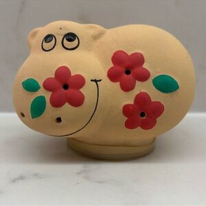 Vintage Coty Sweet Earth 1980 Cute Hippo Flowers Pomander with Fragrant Rocks